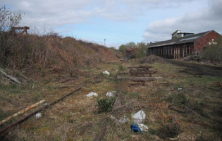 Shed and coaling incline to left